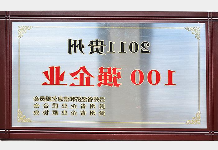 2011贵州100强企业